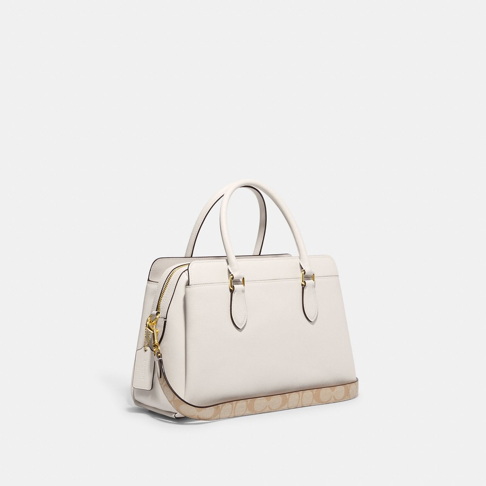 NWT Coach Outlet Darcie Carryall With Signature Canvas Detail - Picture 2 of 6